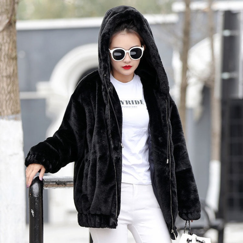 Winter Clothing Drawing - 지퍼가 달린 여성용 후드티 한국 패션
