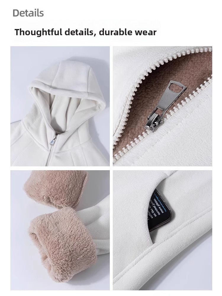 두꺼운 양털 여성 자켓 양털 스웨트셔츠 이너웨어 캐주얼 - Fleece Hoodie Lined 리뷰 및 가격