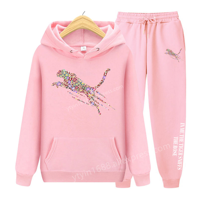 Womens TrackSuit 미적 스웨터 스웨트 팬츠 - Fleece Hoodie Lined 리뷰 및 가격