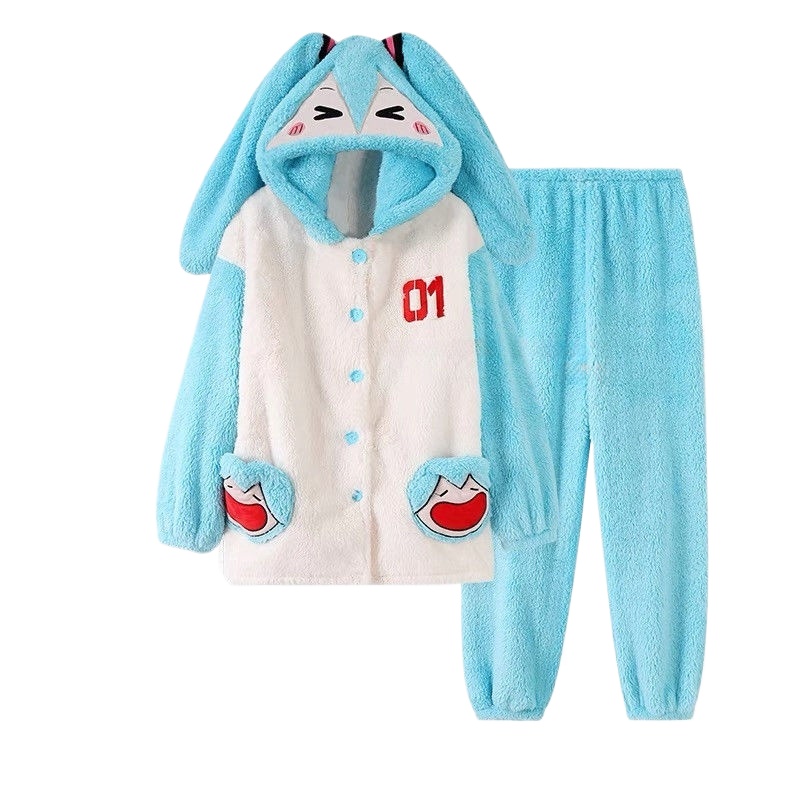 하츠네 미쿠 만화 애니메이션 주변기기 귀여운 산호 벨벳 - Fleece Hoodie Lined 리뷰 및 가격